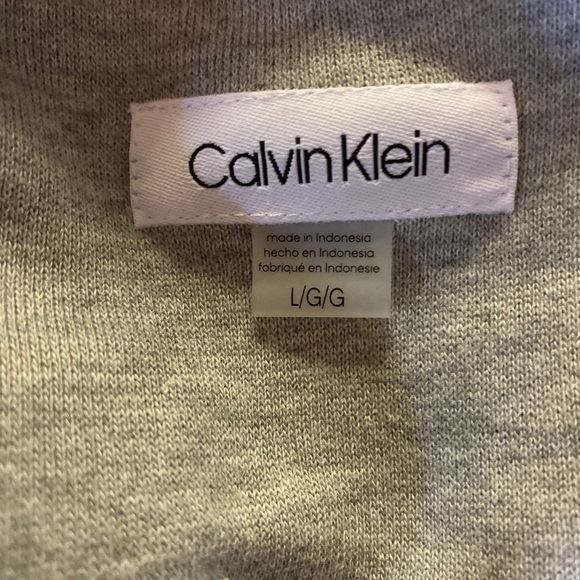 Calvin Klein CK Rhinestone Hooded Sweatshirt Sweat Shirt Dress Size Large NWT - Picture 8 of 8